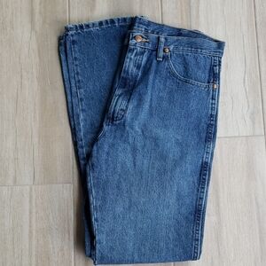 Wrangler Blue Denim Slimfit Cowboy Cut Jeans 34/36 - Inseam 35